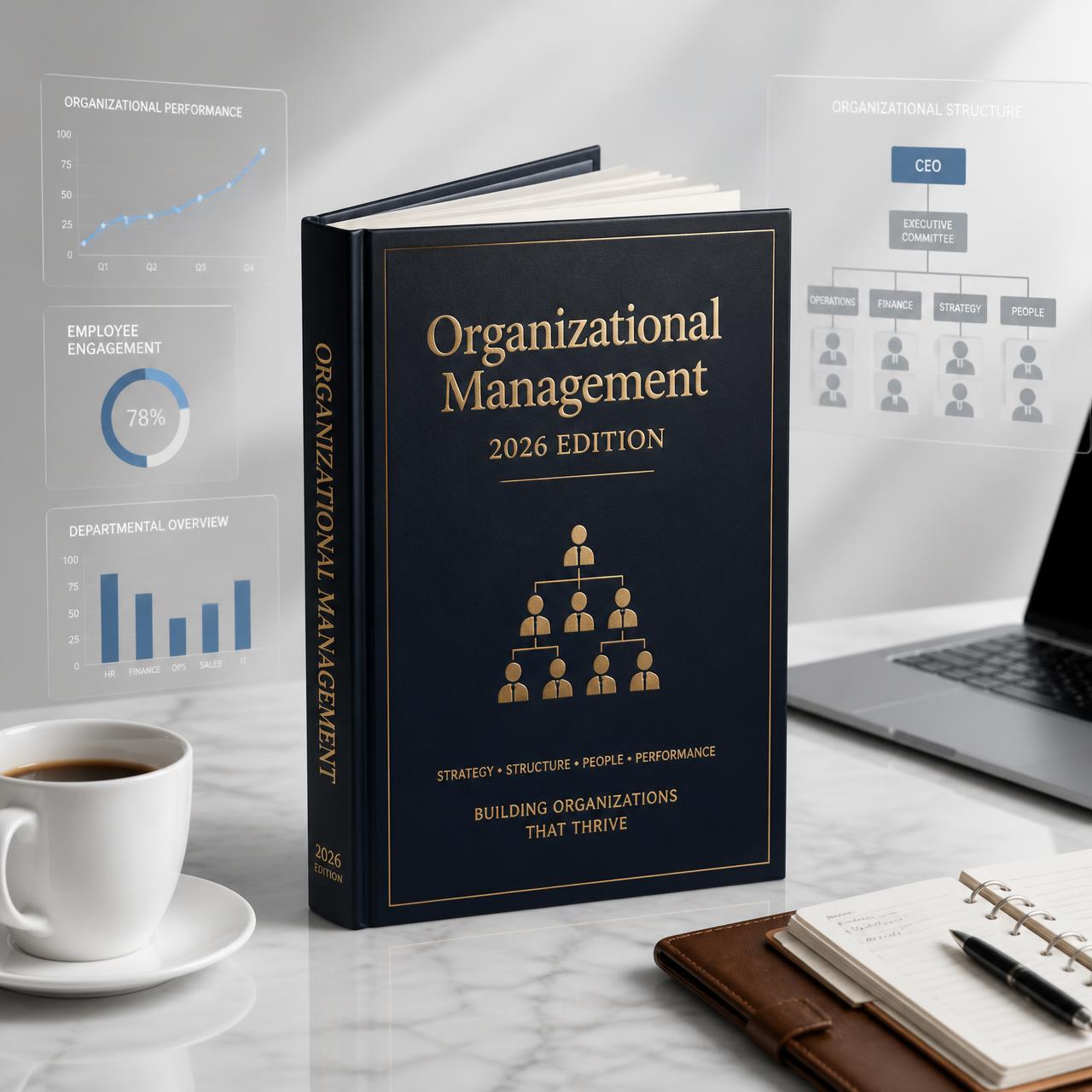 The Organizational Management Playbook ebook mockup